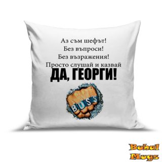 Възглавница "ДА, ГЕОРГИ!"