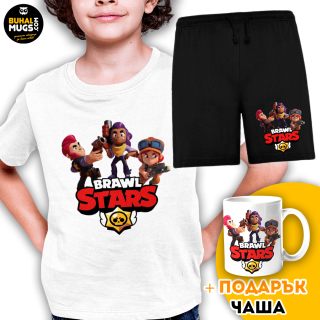 Детски комплект Brawl Stars (бял)