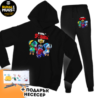 Детски комплект есен/зима с анимационен герой Brawl Stars NEW SKINS + подарък несесер