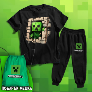 Детски комплект с дълго долнище Майнкрафт (Minecraft 03)