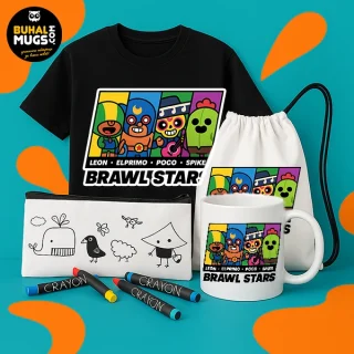 BRAWL TEAM BUNDLE : ТЕНИСКА + ЧАША + МЕШКА + НЕСЕСЕР ПОДАРЪК!