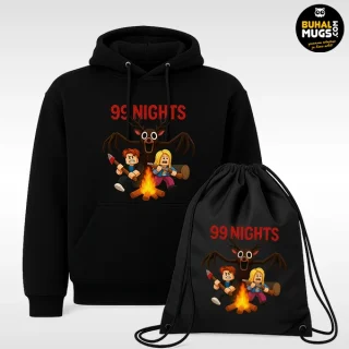 Подарък, който винаги минава теста - 99 нощи ROBLOX комплект (hoodie + мешка)