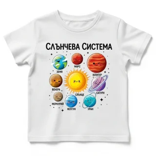 Детска тениска „Слънчева Система"