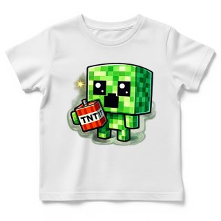 Детска тениска Creeper TNT — за малките геймъри